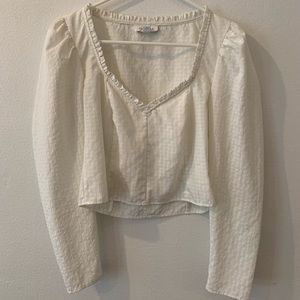 Puff Shoulder Topshop Blouse